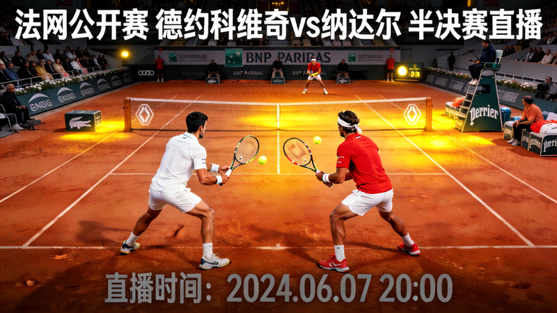 法网公开赛德约科维奇对阵纳达尔半决赛直播